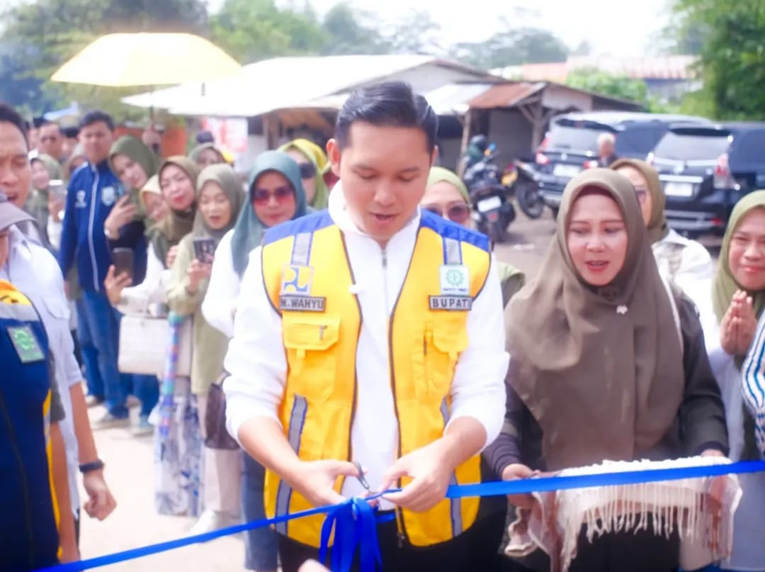 Pembangunan Jalan Beton Pasirnangka-Munjul Telan Anggaran Rp1,4 Miliar 