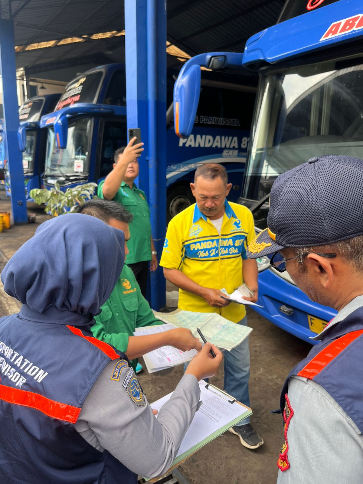 Dishub Cianjur Gencarkan Inspeksi Keselamatan Bus Mudik Lebaran 2026