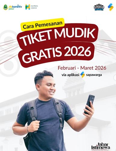 Daftar Lewat Aplikasi Sapawarga, Pemprov Jabar Siapkan 3.040 Tiket Mudik Gratis 2026