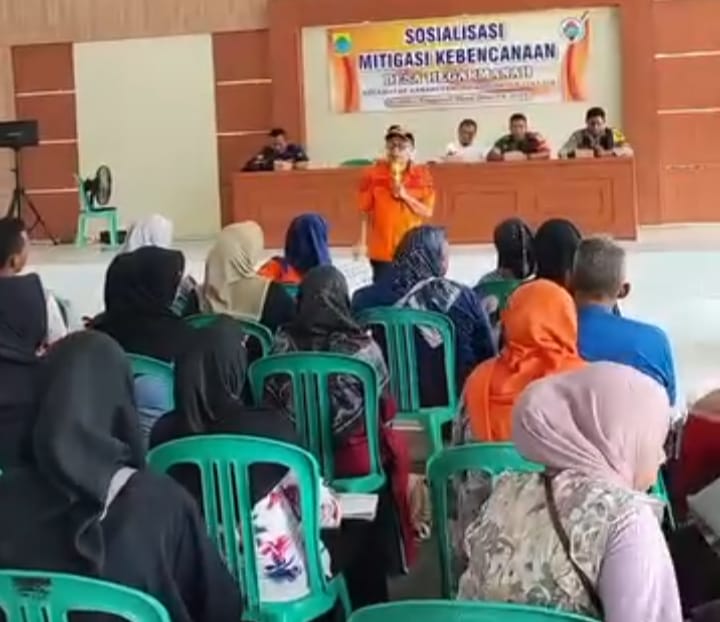 BPBD Cianjur Gelar Sosialisasi Mitigasi Kebencanaan di Desa Hegarmanah