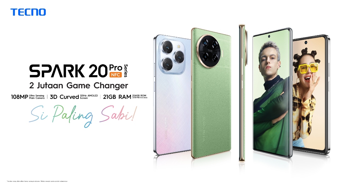 TECNO SPARK 20 Pro Series #SiPalingSabi Resmi Hadir Sebagai 2 Jutaan Game Changer di Indonesia 