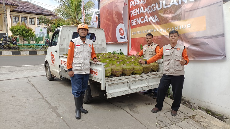 PKS Cianjur Siapkan 1.000 Tabung Gas Elpiji 3kg untuk Disalurkan ke Posko Pengungsian 