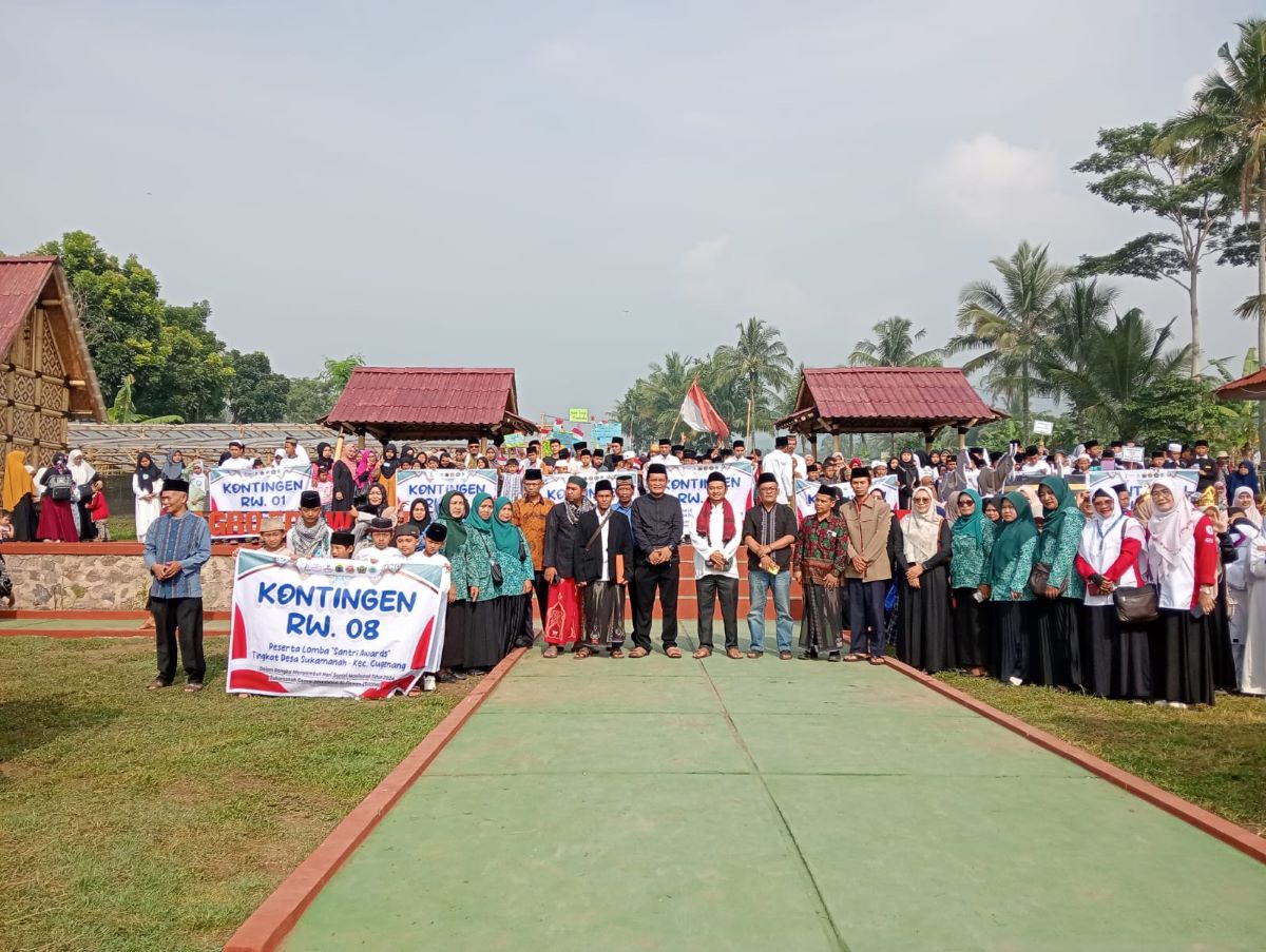 Maknai HSN 2024, Pemdes Sukamanah Cianjur Gelar Lomba Santri Award