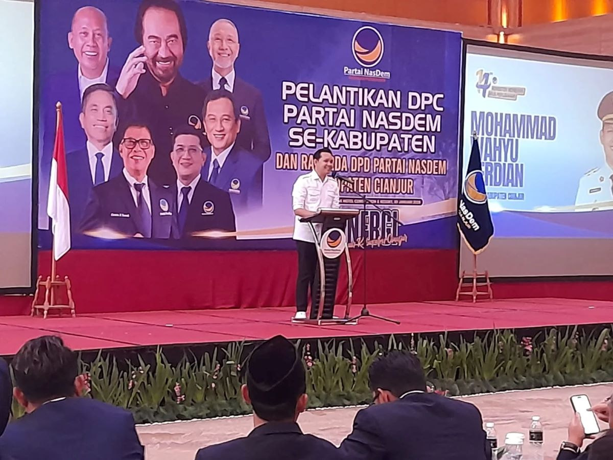 Bupati Cianjur Hadiri Pelantikan DPC dan Rakerda Partai NasDem