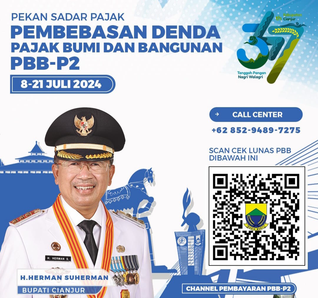 Pemkab Cianjur Gelar Pekan Sadar Pajak Pembebasan Denda PBB-P2