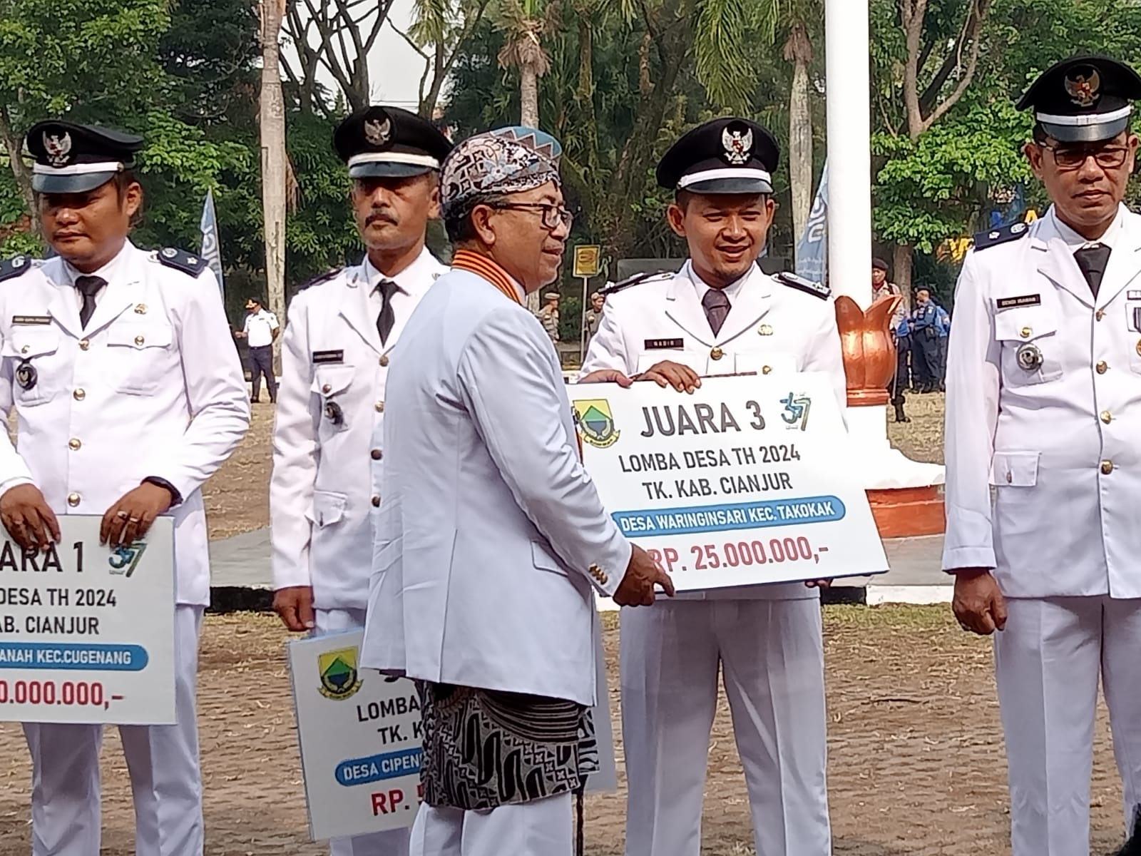 Desa Waringinsari Kecamatan Takokak Raih Juara Ketiga Lomba Desa Tingkat Kabupaten Cianjur