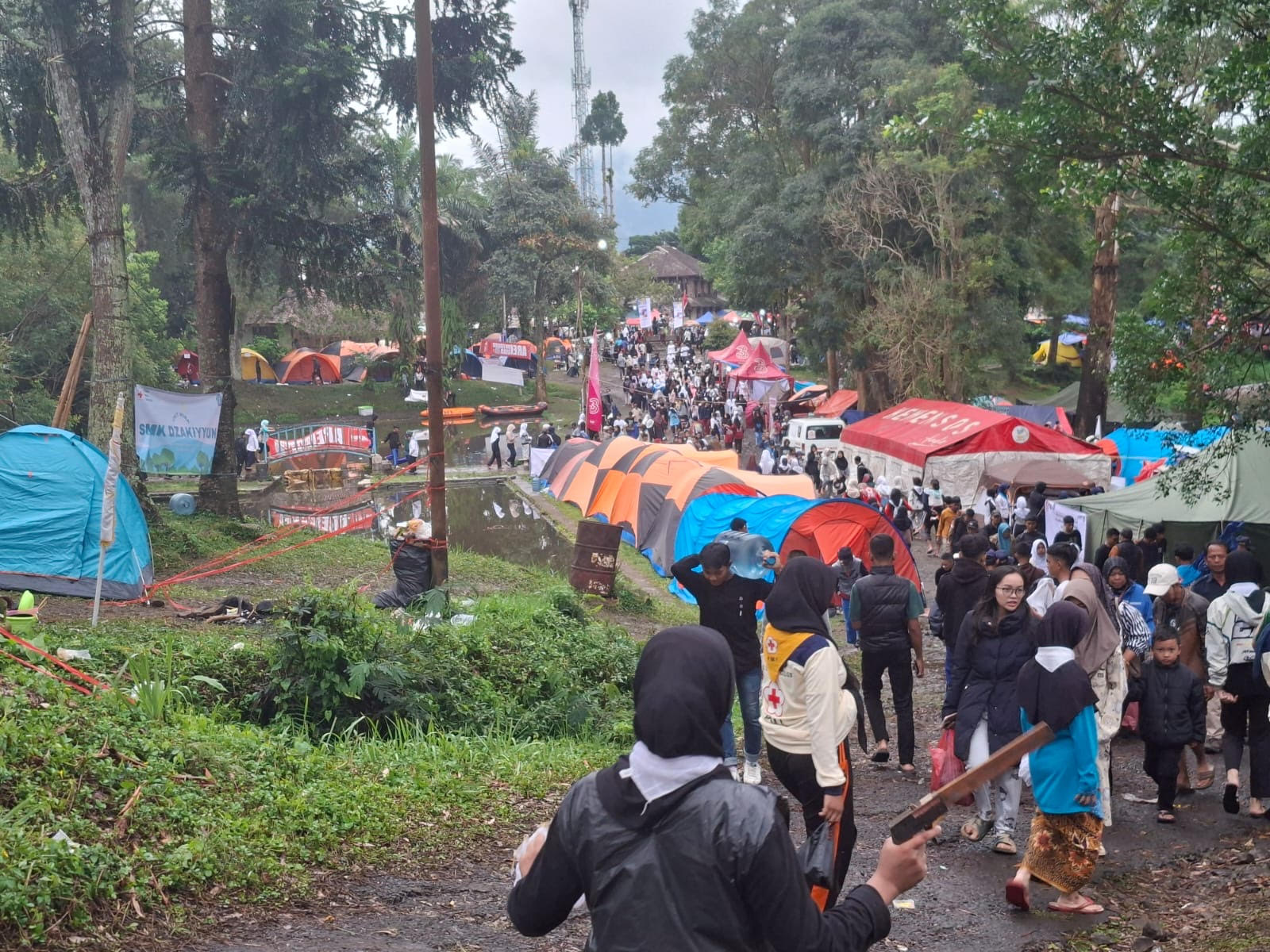 Ribuan Pelajar Cianjur Ikuti Pelatihan PMR di Mandala Kitri Cibodas  