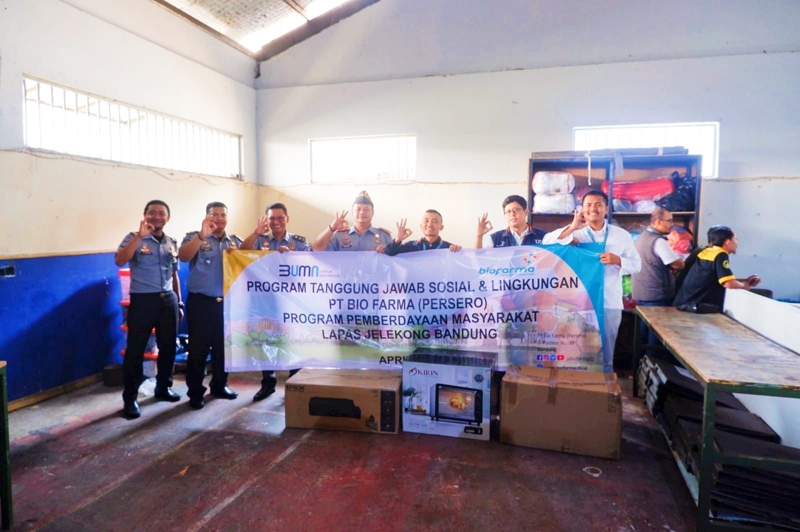 Bio Farma Berikan Bantuan Mesin untuk Lapas Jelekong dan Sukamiskin Bandung