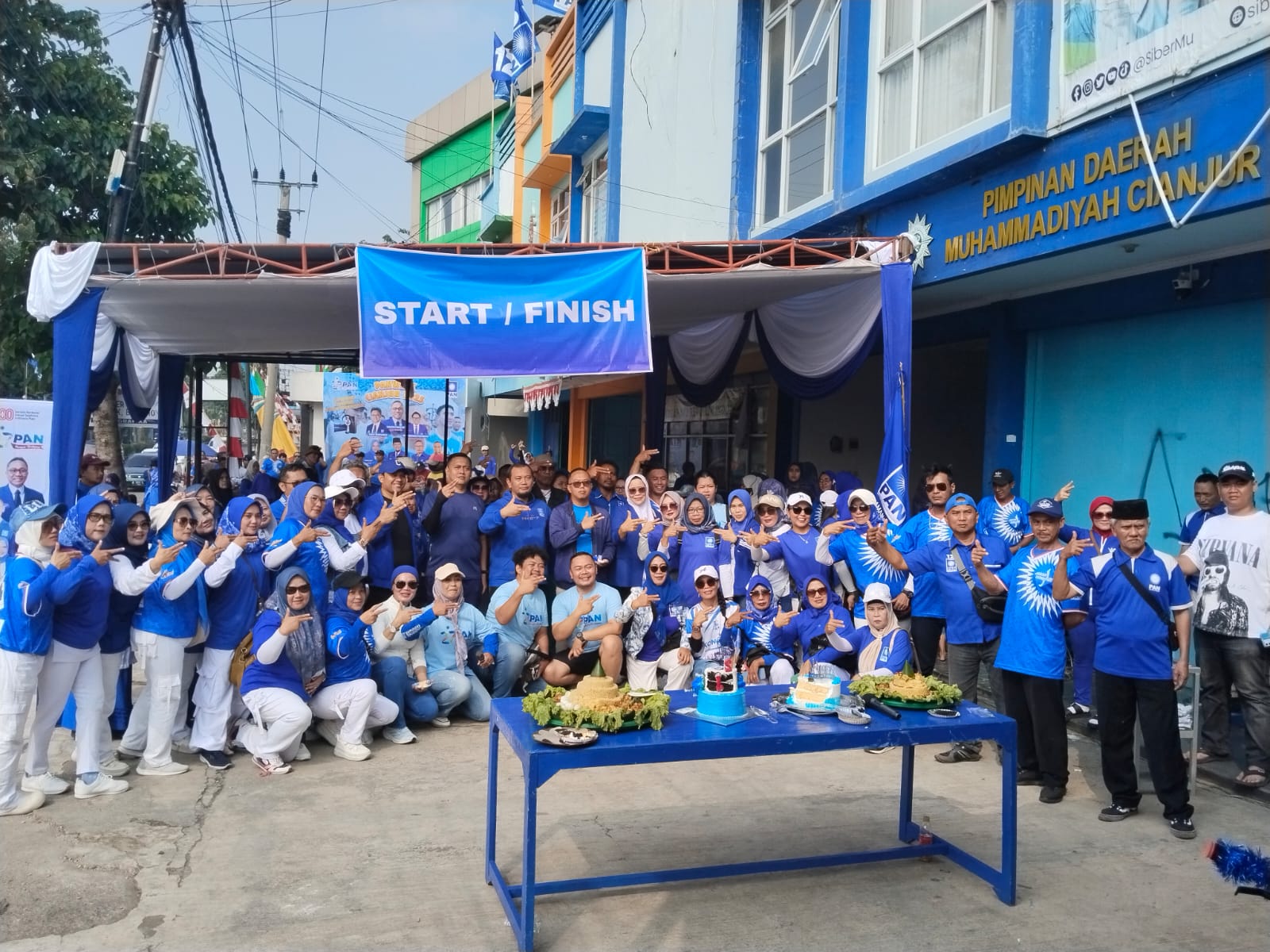 DPD PAN Cianjur Gelar Jalan Sehat Peringati HUT ke-27