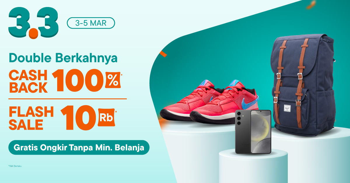 Promo 3.3 Blibli, Berlangsung Hingga 5 Maret Saja dengan Promo Hingga 90 Persen