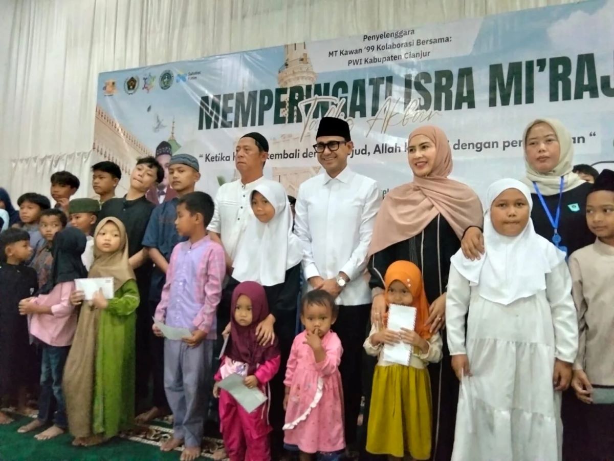 PWI Cianjur dan MT Kawan ‘99 Gelar Tabligh Akbar Isra Mi’raj