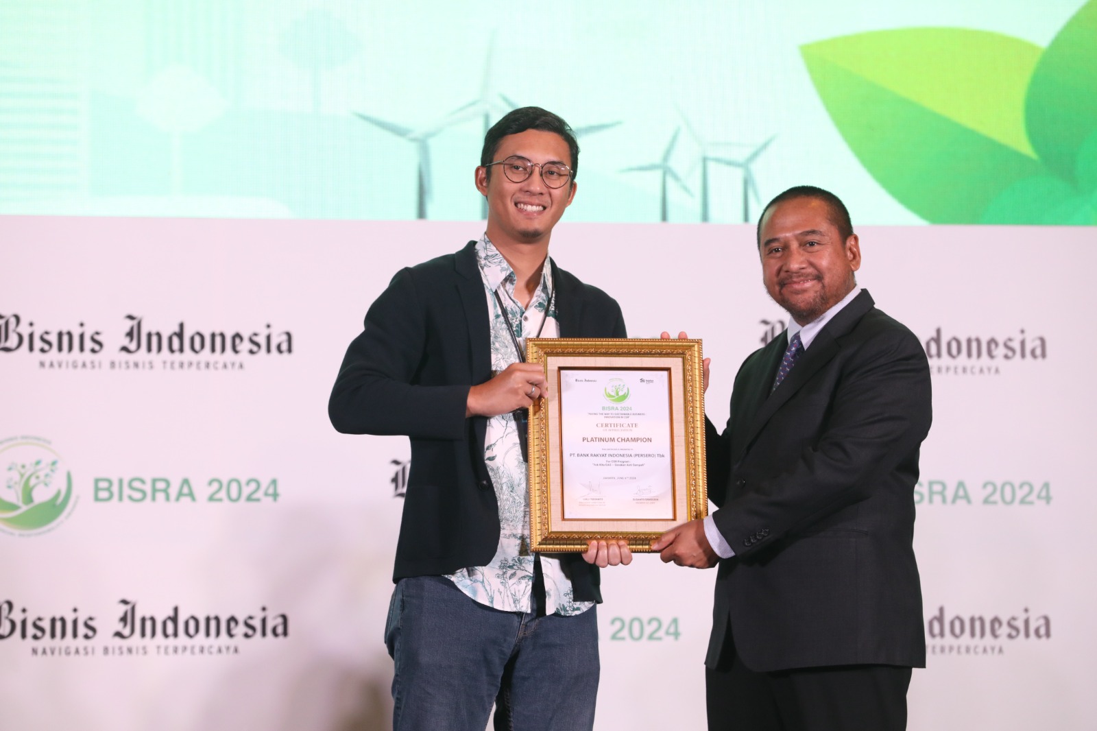 Upaya BRI Atasi Masalah Sampah dan Lawan Perubahan Iklim Buahkan Penghargaan Platinum pada BISRA Awards 2024