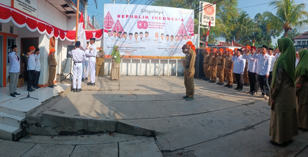 PKS Cianjur Gelar Upacara HUT RI ke-80, Tekankan Kolaborasi dengan Pemerintah Kabupaten