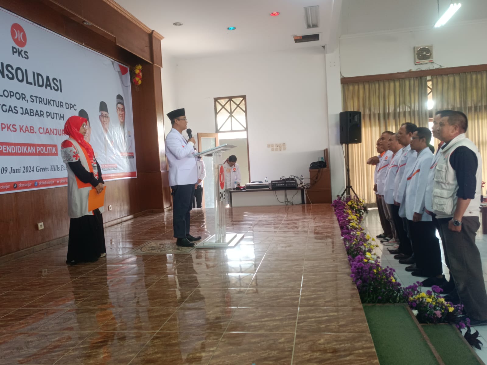 PKS Cianjur Lantik Satgas Jabar Putih, Siapkan 1.850 Kader Terlatih Menangkan Pilgub dan Pilbup