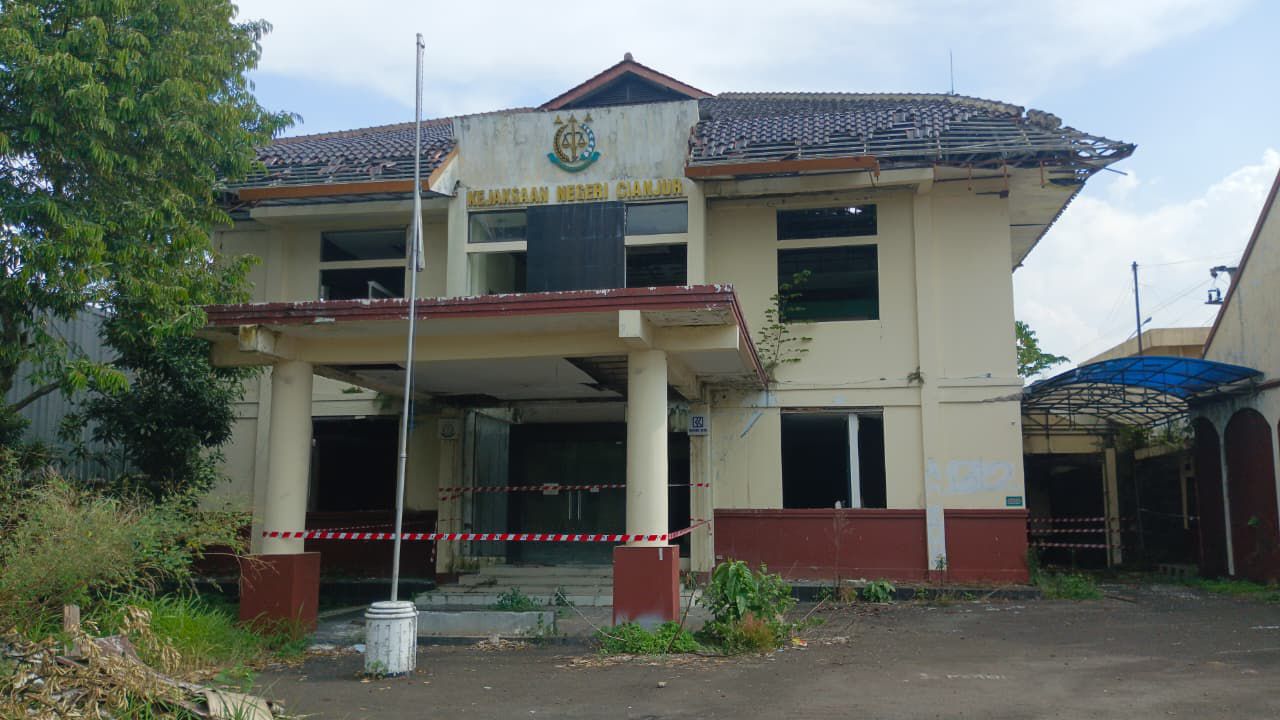 Material Gedung Lama Kejari Cianjur Raib Digondol Pencuri