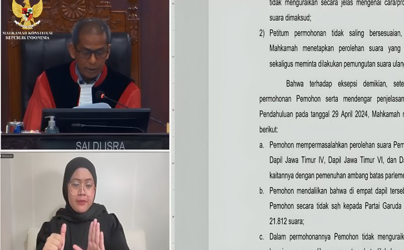 MK Putuskan Tak Terima Gugatan PHPU Pileg PPP Dapil Jatim