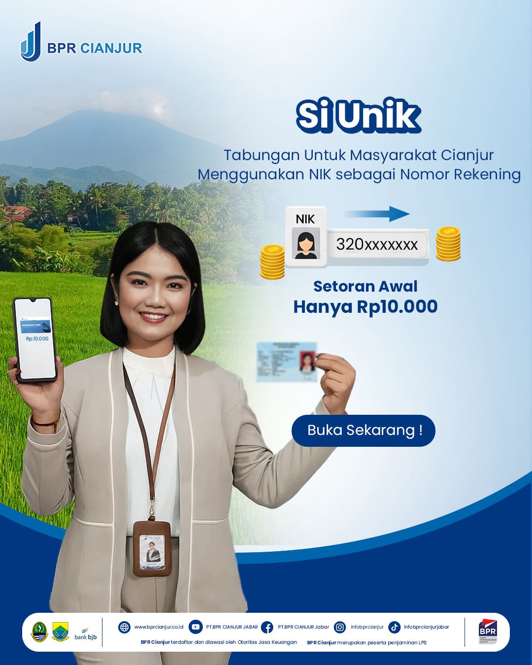 Ayo Buruan Buka Tabungan Si Unik BPR Cianjur Jabar Sekarang!  Syaratnya Hanya KTP dan Setoran Awal Rp10.000