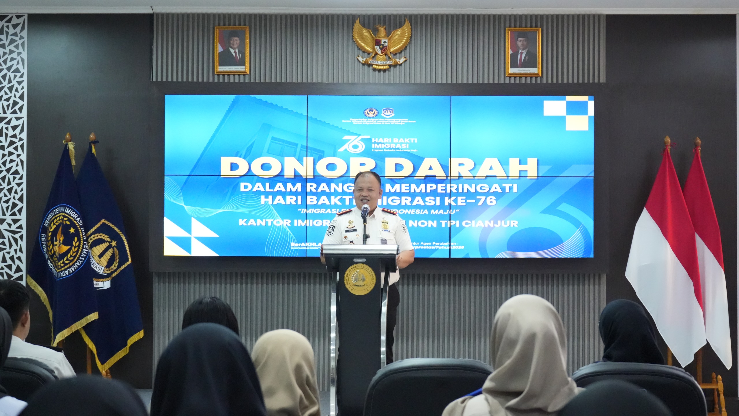 Setetes Darah, Sejuta Makna di Hari Bakti ke-76 Imigrasi Cianjur