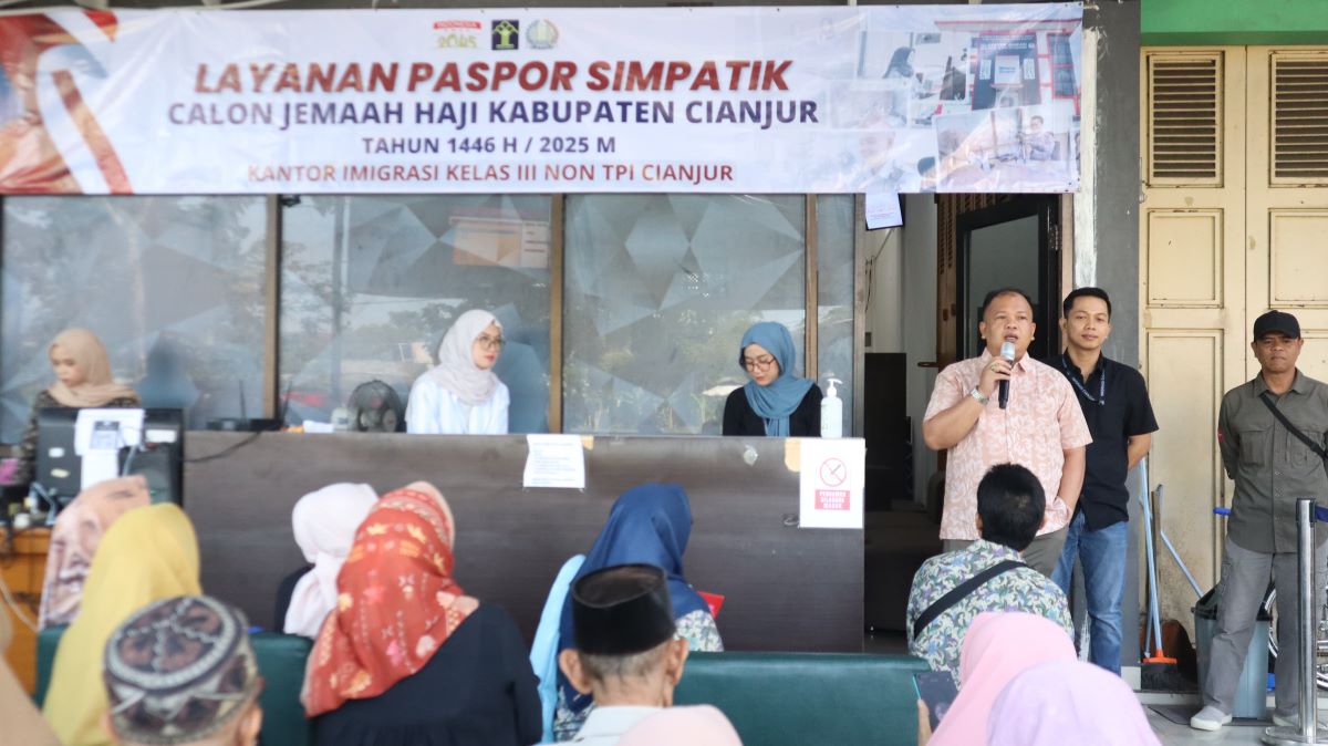 Kantor Imigrasi Kelas III Non TPI Cianjur Buka Layanan Paspor Simpatik Bagi Calon Jemaah Haji