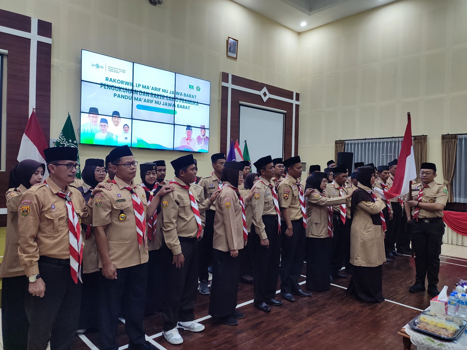 LP Ma'arif NU Jabar Kukuhkan Pengurus Pinsako Pramuka Pandu Ma’arif NU Jabar 2025-2030