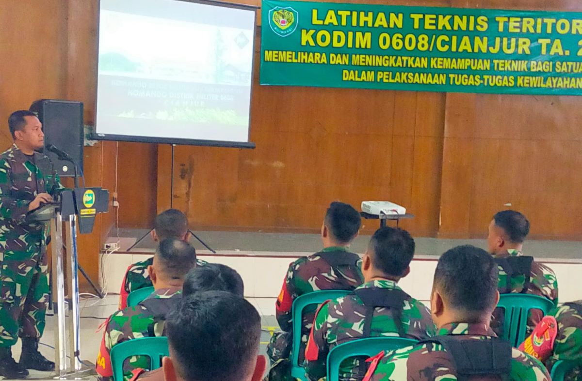 Tingkatkan Profesionalisme Babinsa, Kodim 0608/Cianjur Gelar Latnister 