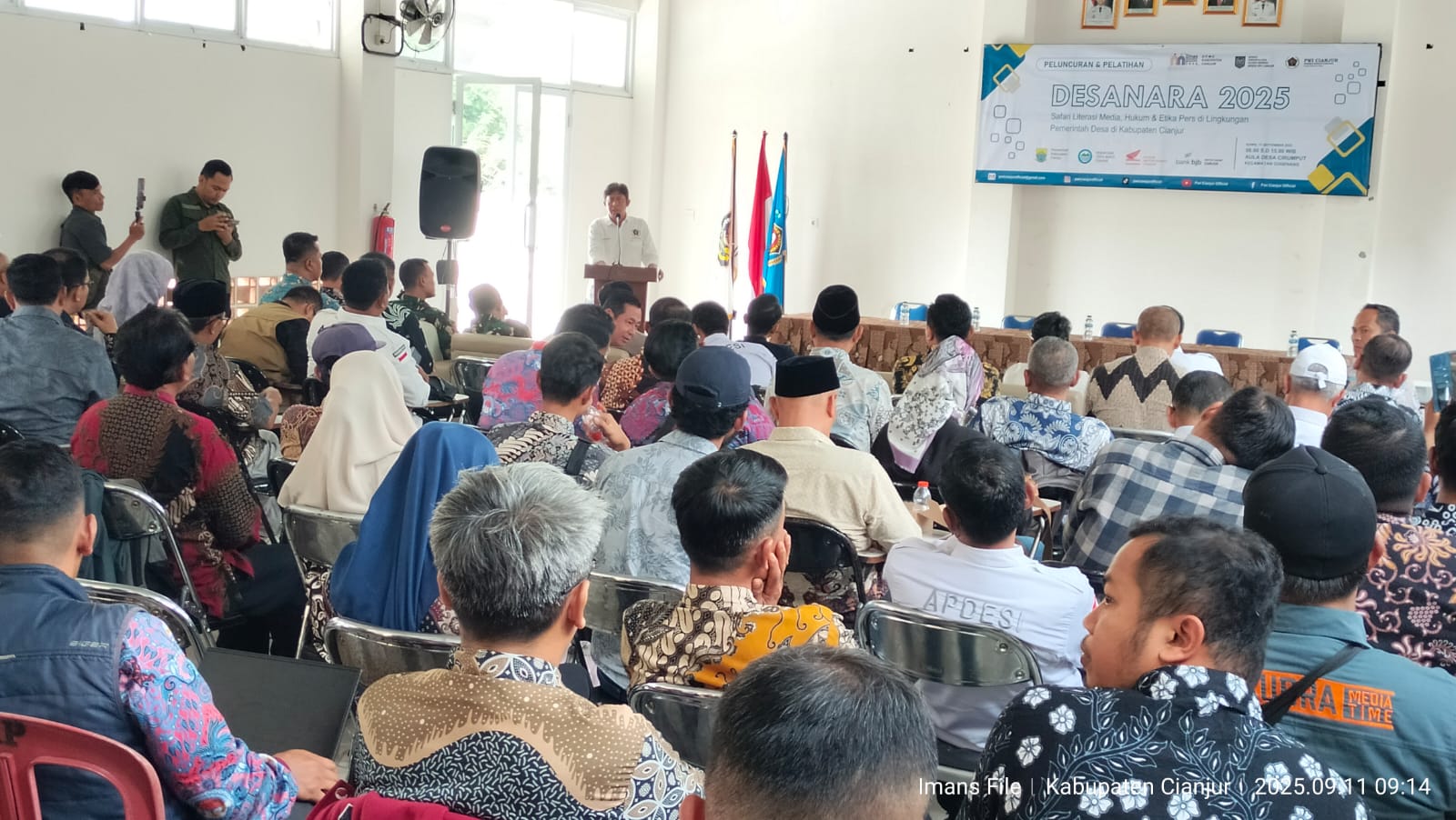 Puluhan Kades di Cianjur Ikuti Pelatihan Literasi Media