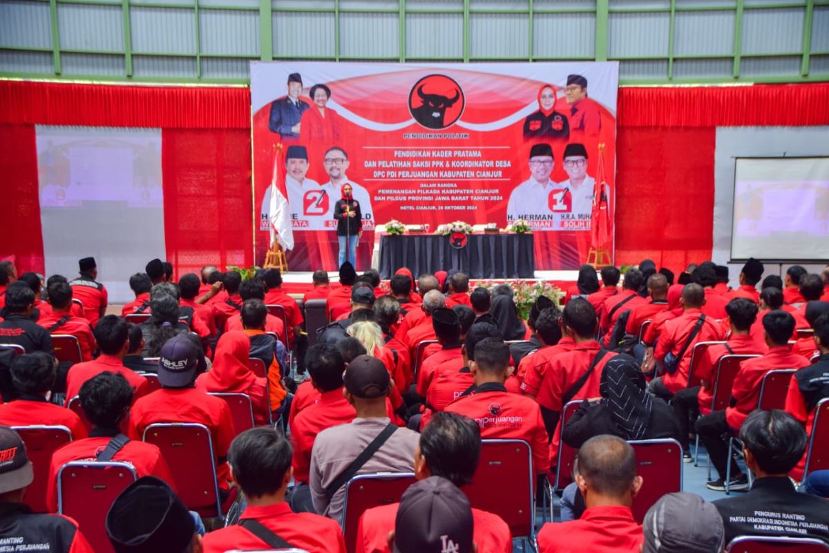 DPC PDI Perjuangan Cianjur Gelar Pendidikan Kader Pratama dan Pelatihan Saksi