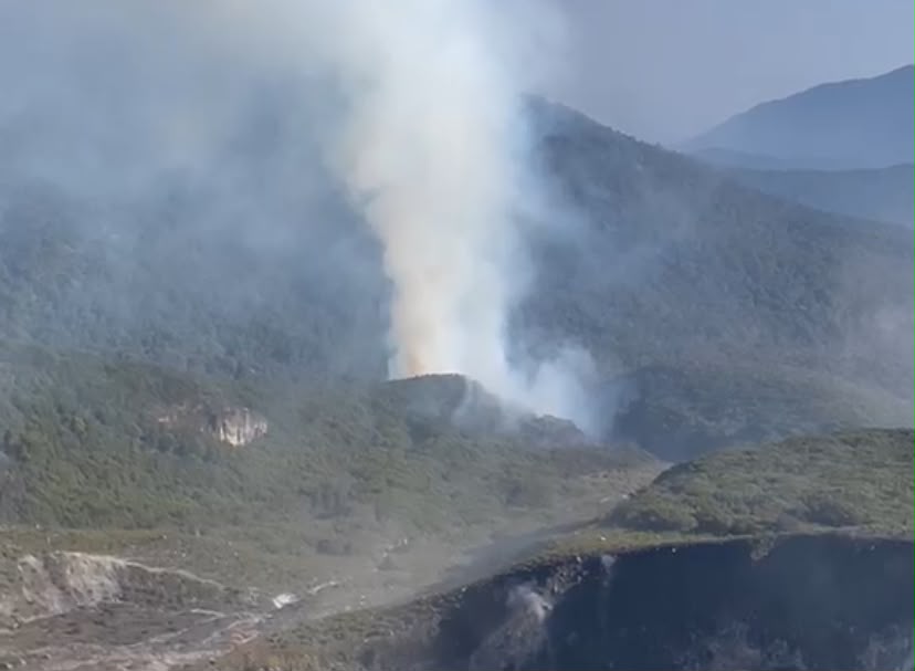 Gunung Gede Kembali Terbakar, 70 Relawan Diterjunkan