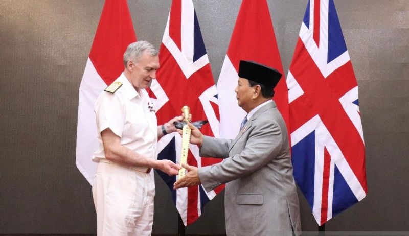 Menhan Prabowo Anggap Inggris Mitra Pertahanan Dekat Indonesia