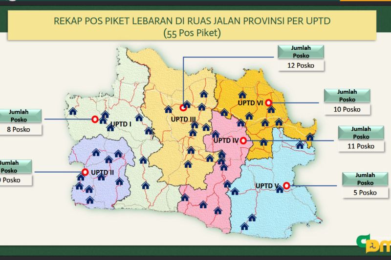 Pemprov Siapkan 55 Posko Piket Lebaran di Seluruh Jawa Barat