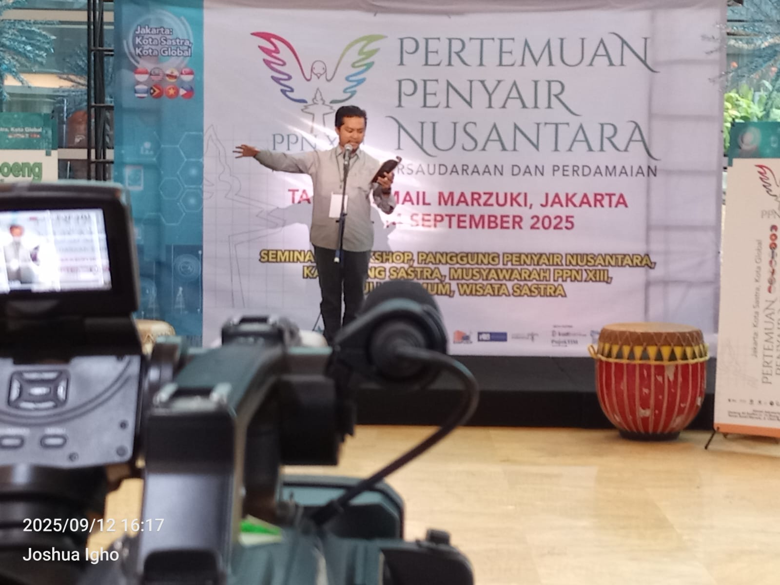 Penyair Ihsan Subhan Ikuti Pertemuan Penyair Nusantara ke-13 di Jakarta