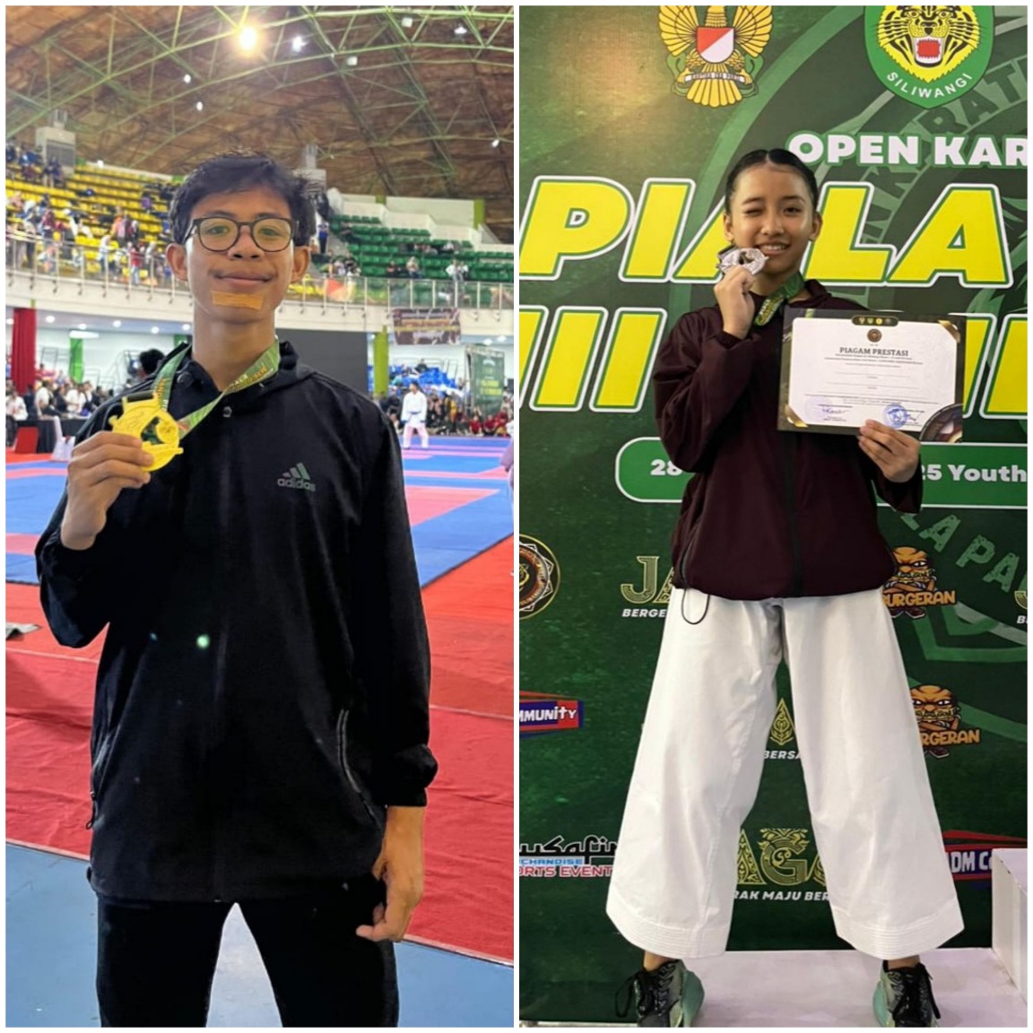 Harumkan Nama Cianjur, Kakak Adik Juara Karate Piala Pangdam III/Siliwangi