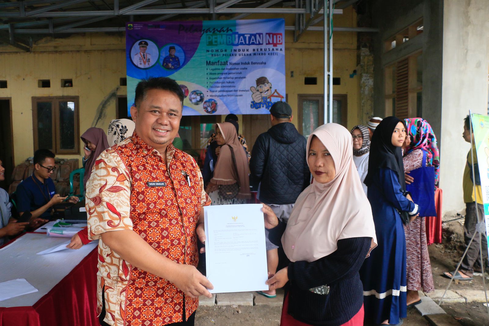 DPMPTSP Cianjur Buatkan NIB Gratis Bagi 167 Masyarakat