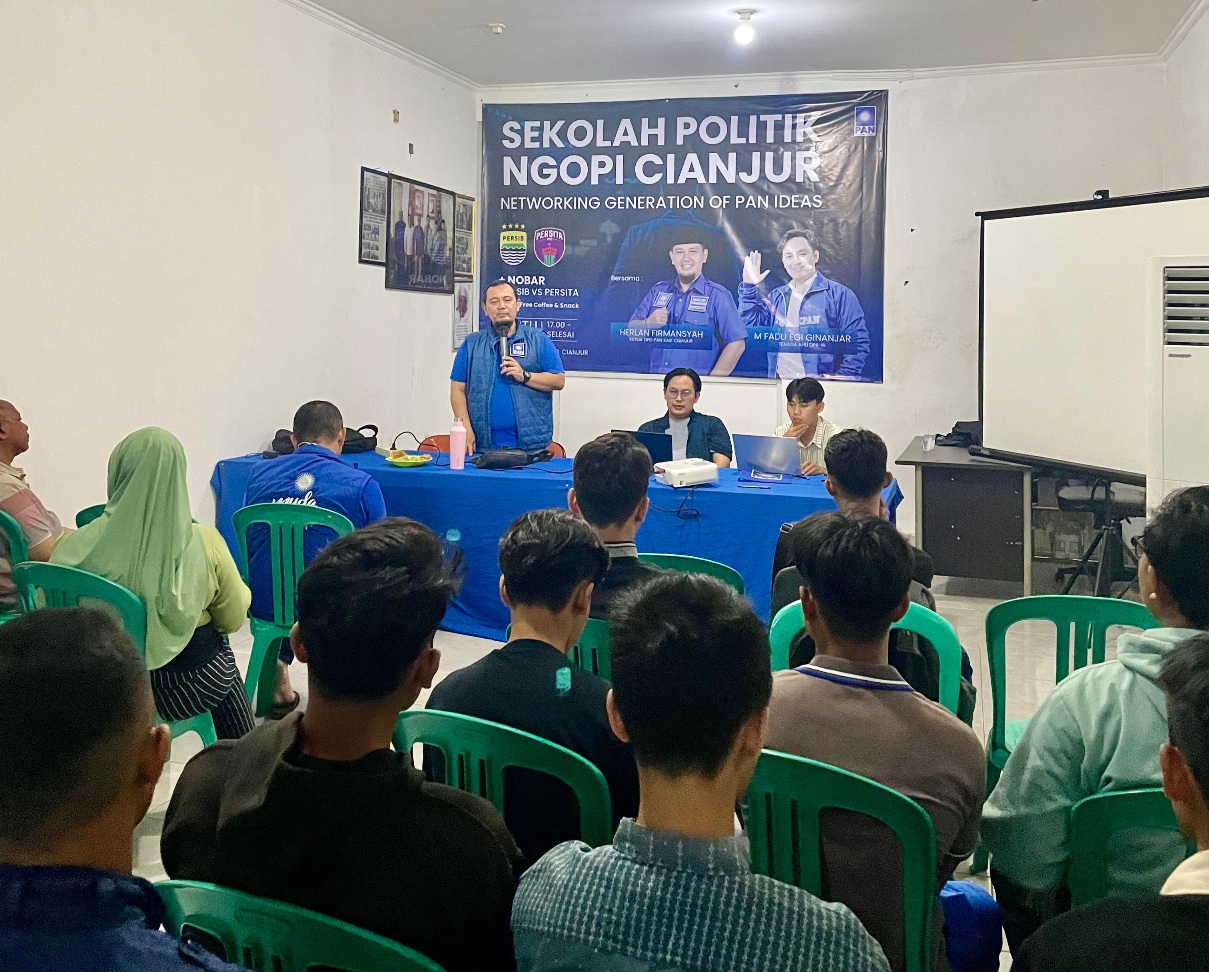 DPD PAN Cianjur Gelar Sekolah Politik “NGOPI”, Ruang Diskusi Politik Rutin untuk Generasi Muda 
