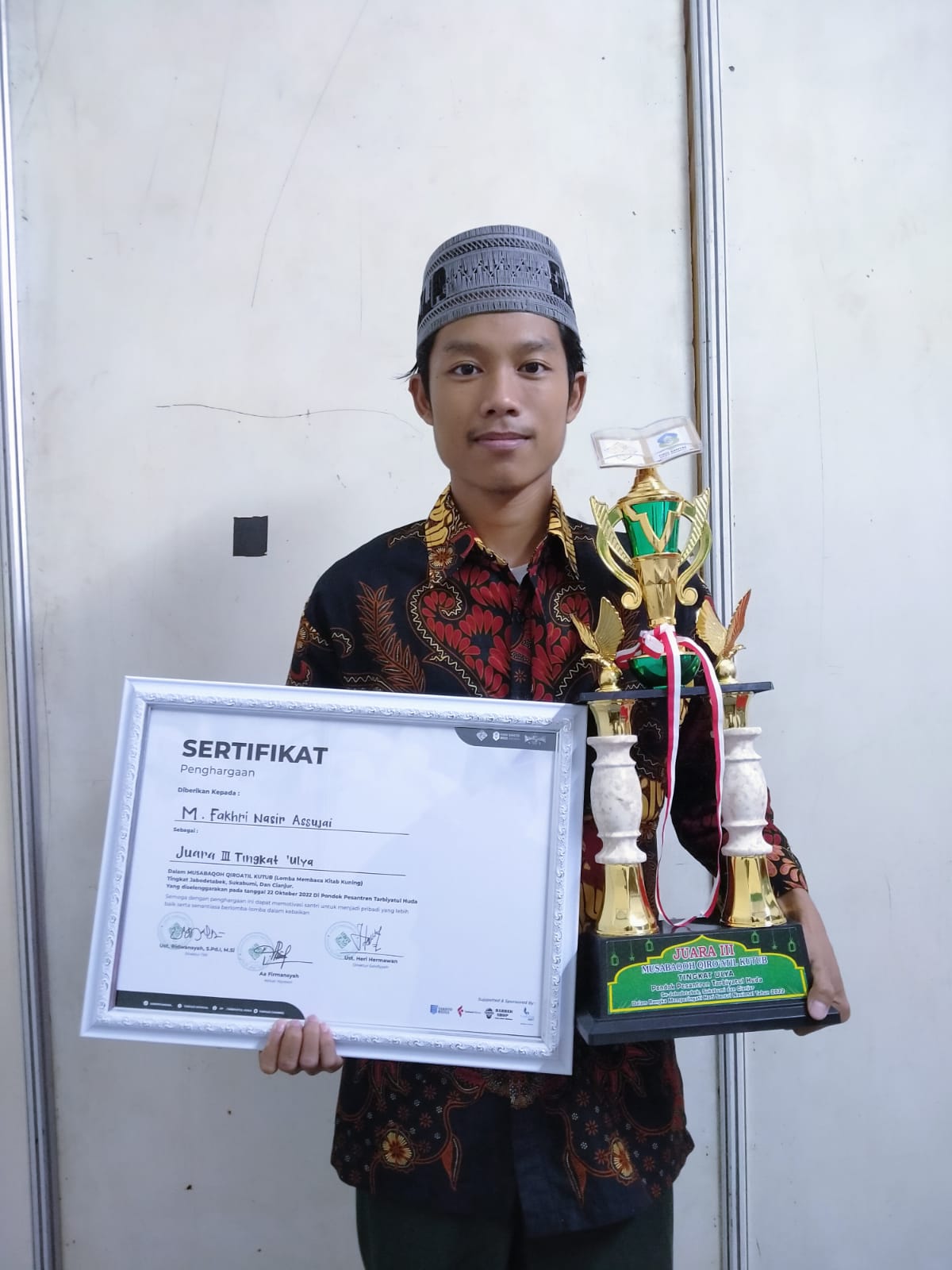 Santri Al -Huda Al -Musri 1 Ciranjang Cianjur Juara 3 Musabaqoh Qiraatil Kutub se-Jabodetabek di Bogor