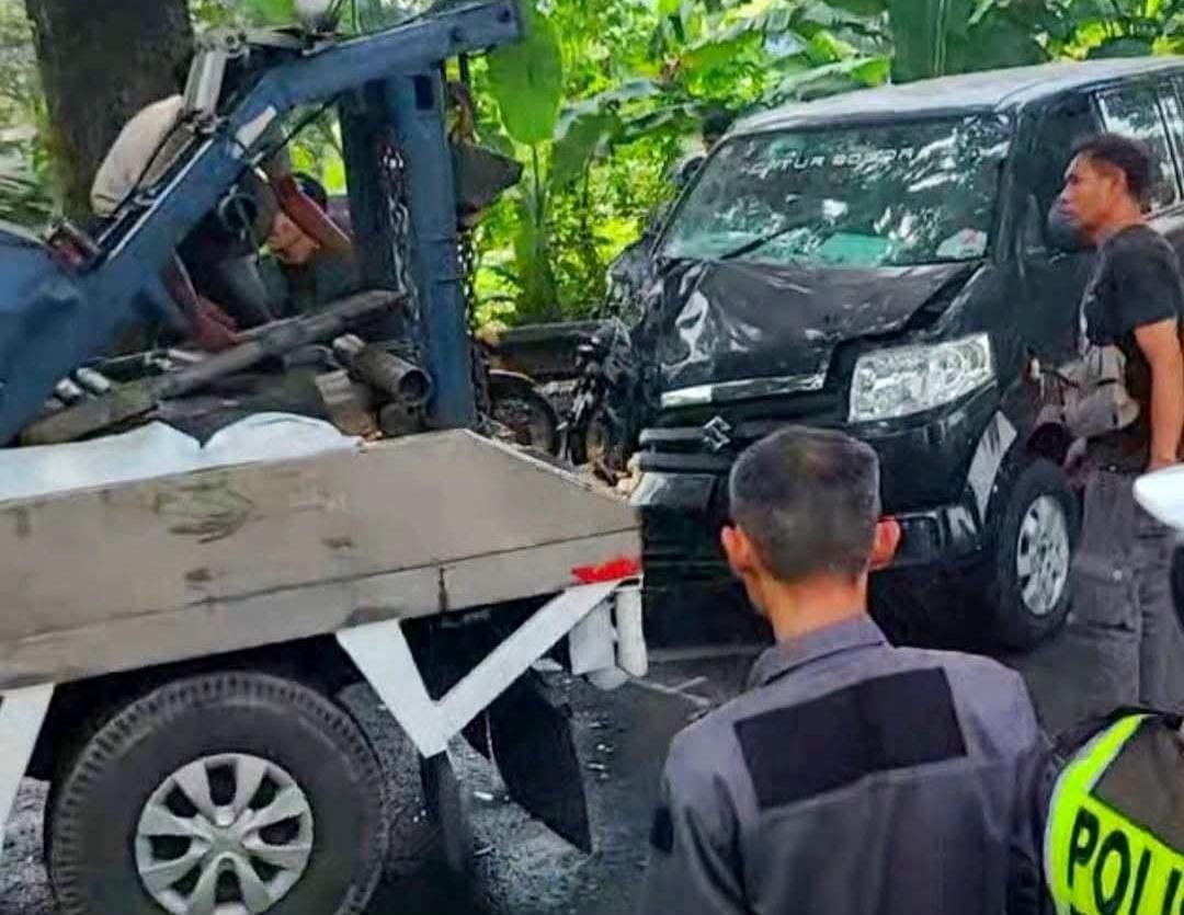 Tabrakan Beruntun di Cugenang Libatkan Empat Kendaraan, Lalu Lintas Sempat Tersendat
