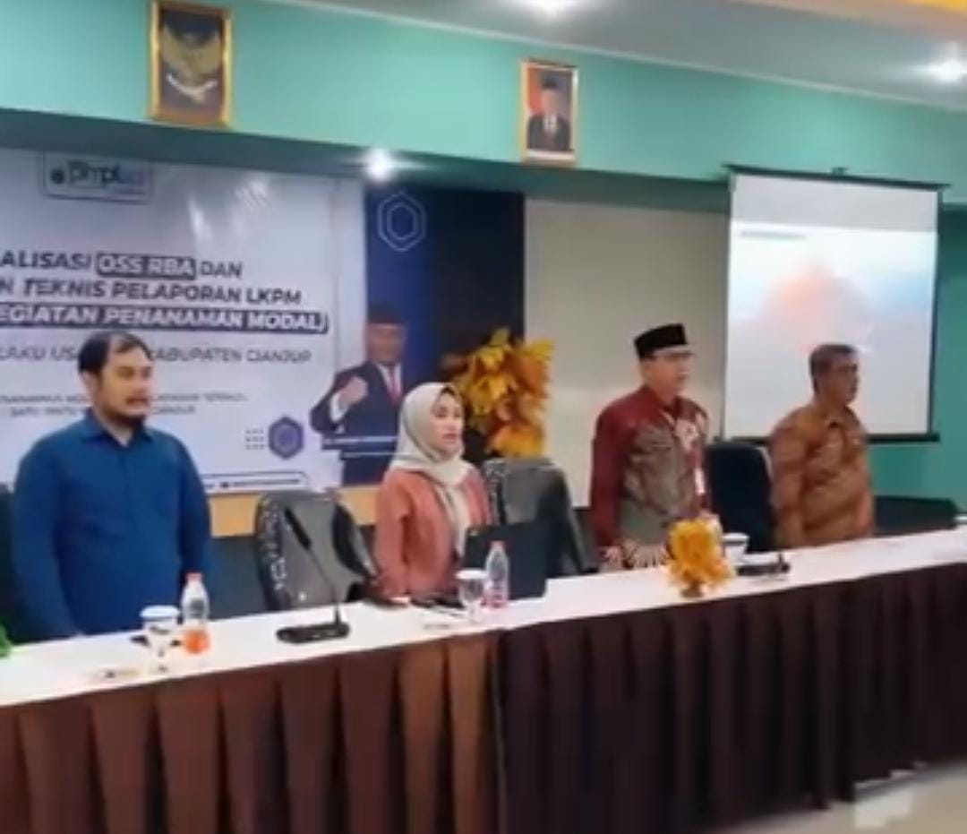 DPMPTSP Cianjur Gelar Sosialisasi OSS RBA dan Bimtek Pelaporan LPKM untuk Dorong Investasi