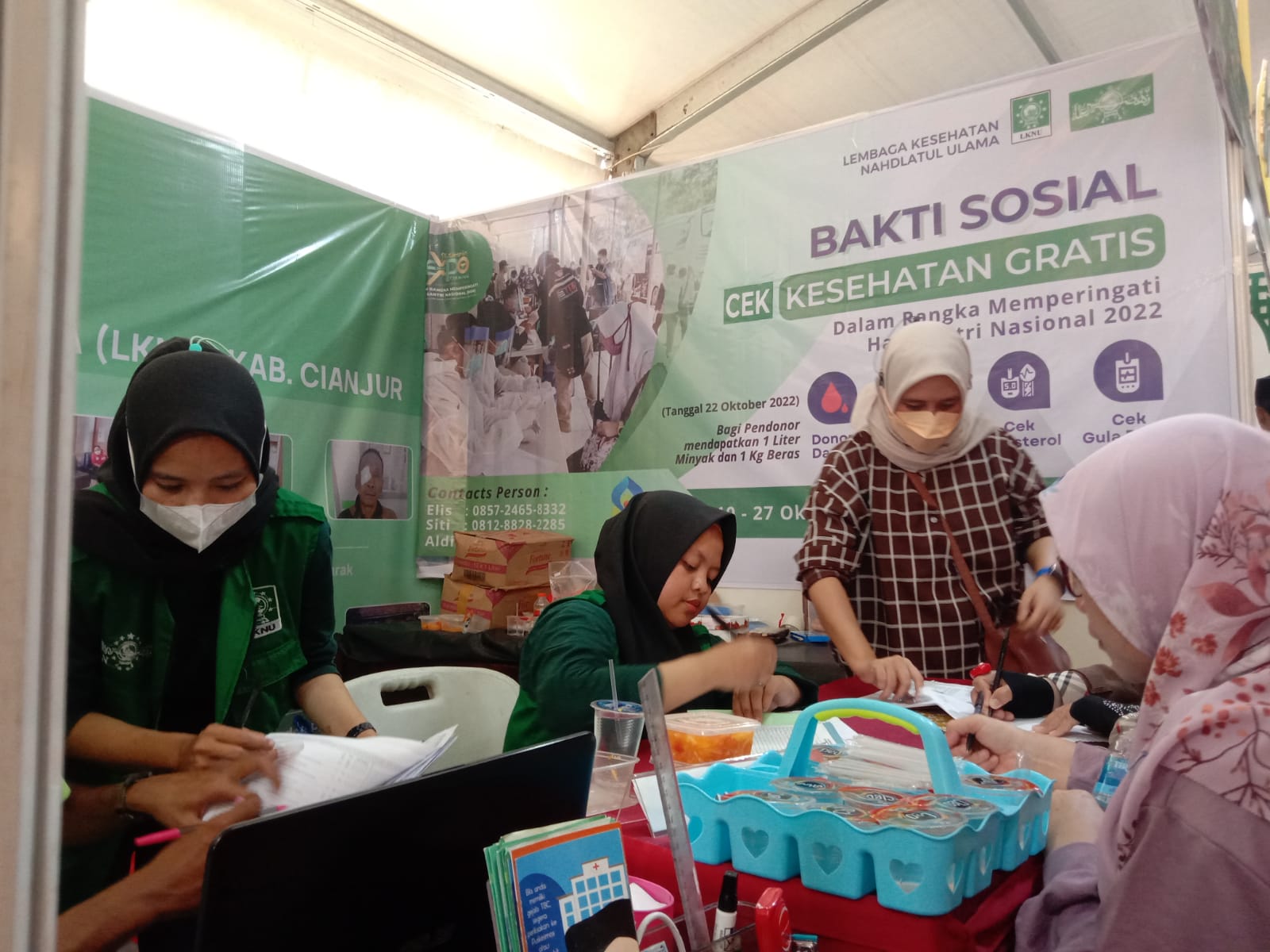 Peringati Hari Santri Nasional, LKNU Cianjur Gelar Donor Darah