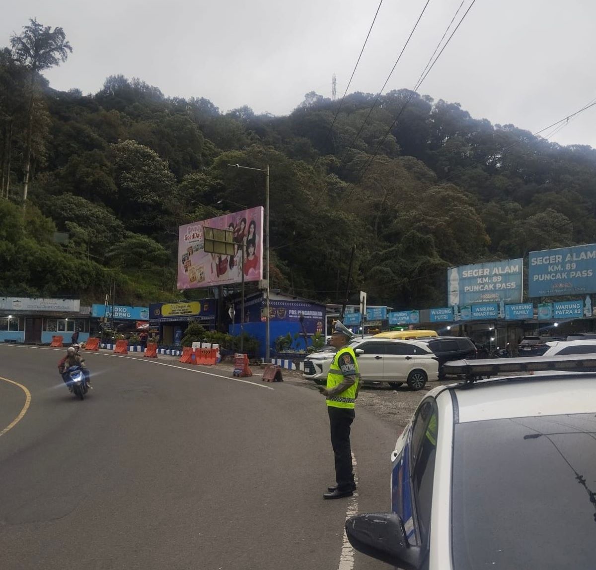 H-5 Lebaran Idulfitri, Aktivitas Pemudik di Kawasan Puncak Cianjur Masih Sepi 