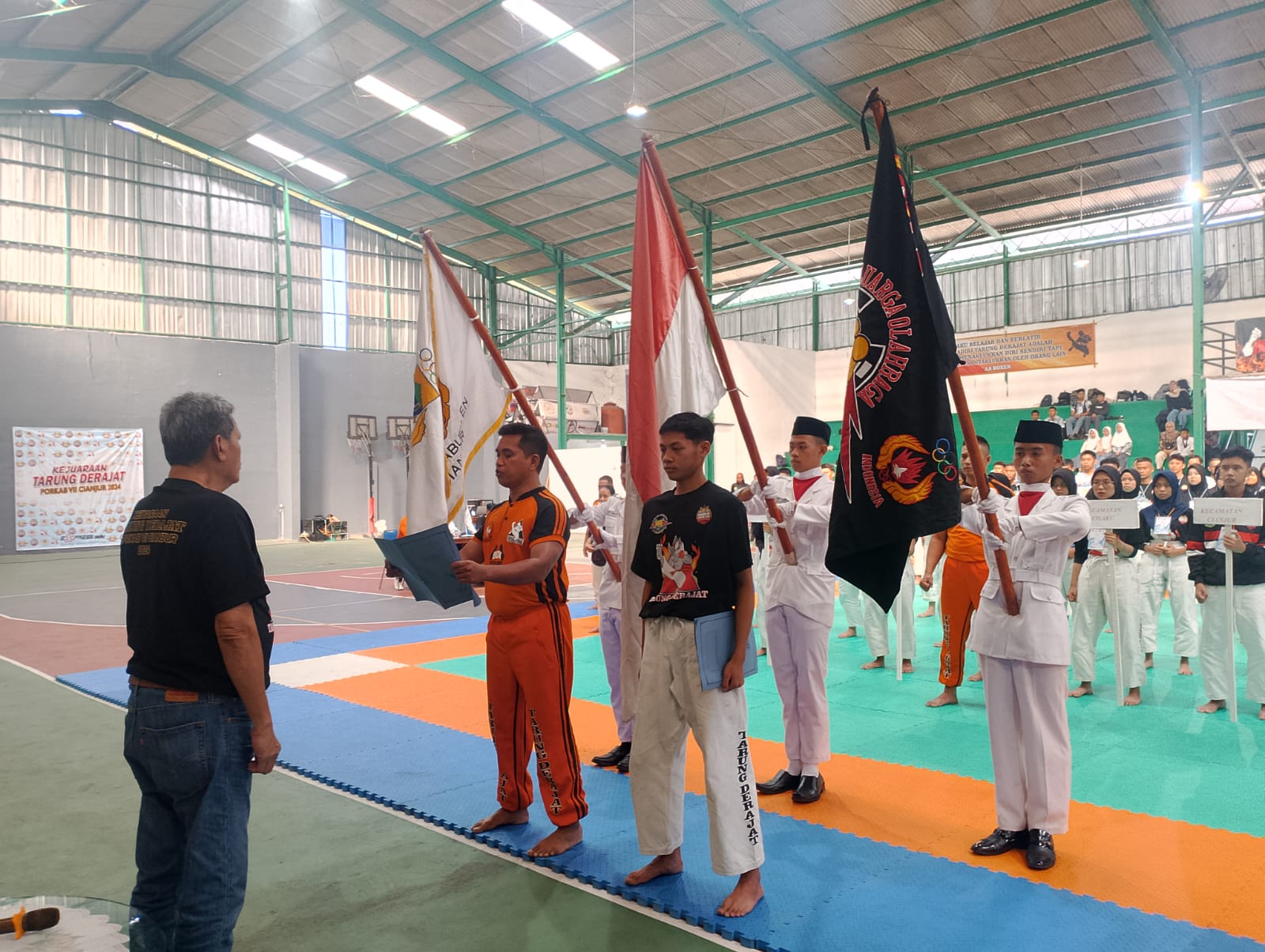 Resmi Dibuka, Ratusan Atlet Cabor Tarung Derajat Bertarung di Porkab Cianjur 