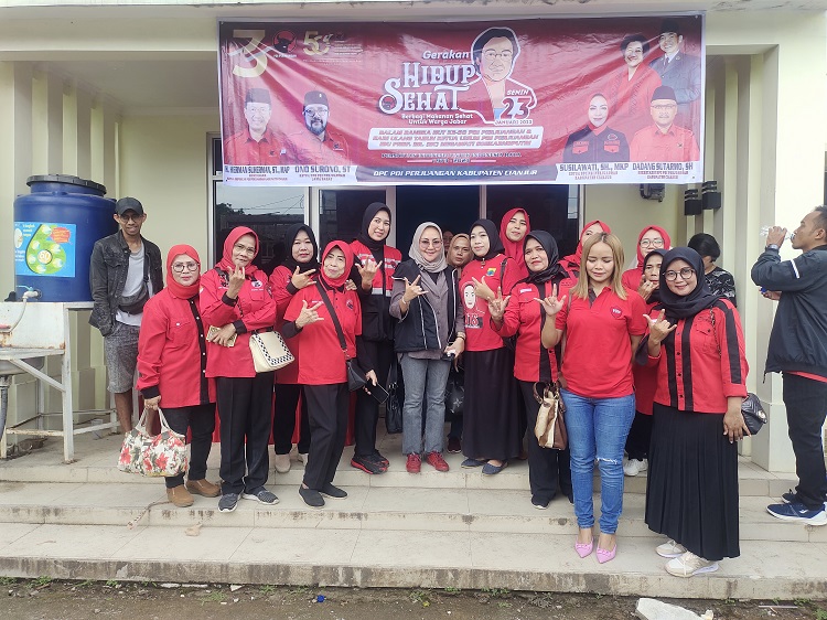 Turunkan Angka Stunting, PDIP Cianjur Berikan Makanan Bergizi Bagi Ibu Hamil   