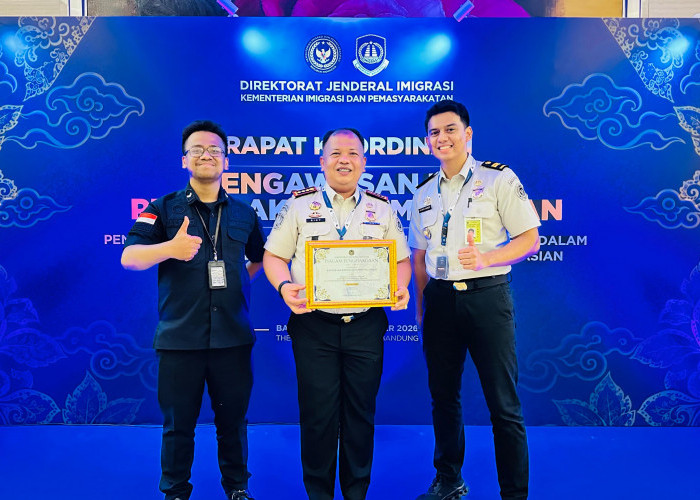 Imigrasi Cianjur Raih Peringkat II Kinerja Terbaik Pengawasan dan  Penindakan Keimigrasian Tahun 2026