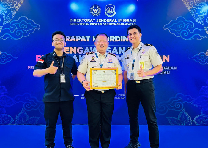 Imigrasi Cianjur Raih Peringkat II Kinerja Terbaik Pengawasan dan  Penindakan Keimigrasian Tahun 2026