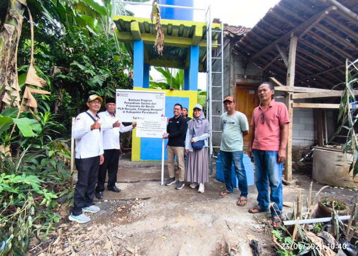 PLN Menyala, Pasokan Air Bersih Cilegong Kembali Mengalir untuk Warga Purwakarta