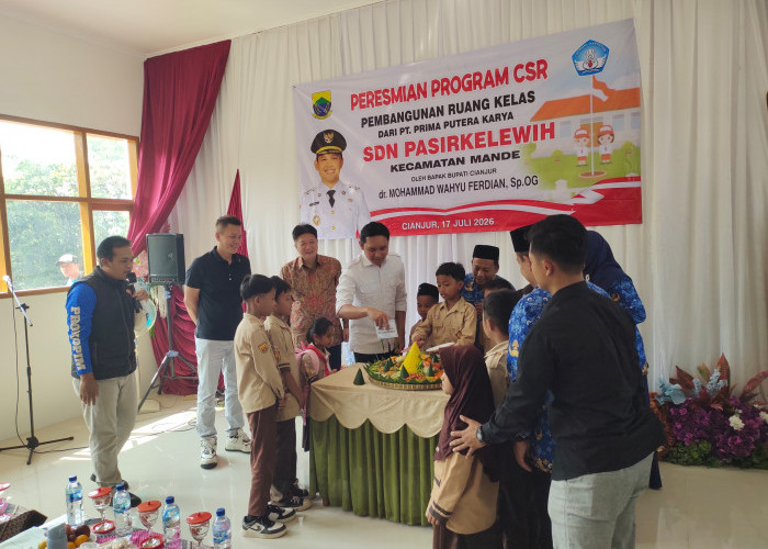 Bupati Cianjur Resmikan Gedung Baru SDN Pasirkelewih Hasil CSR