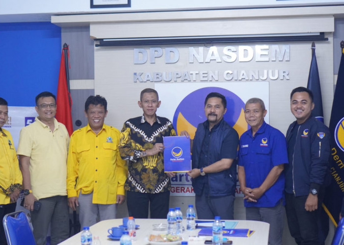 TB Mulyana Syahrudin Daftar Balon Bupati Cianjur ke Partai NasDem