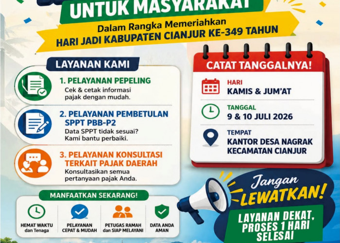 Bapenda Dekatkan Layanan Pajak Melalui Program Jemput Bola di Hari Jadi Cianjur ke-349