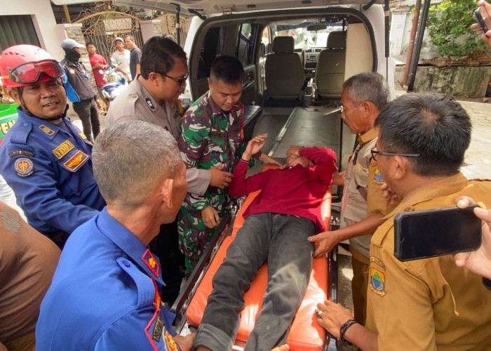 Apay Selamat Setelah Tersengat Listrik Bertegangan Tinggi di Karangtengah Cianjur