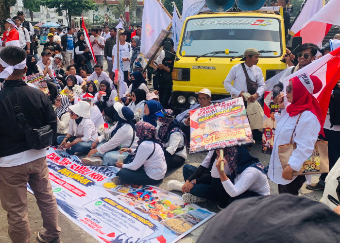 Aliansi Masyarakat Cianjur Peduli MBG Gelar Aksi Dukungan untuk Program Makan Bergizi Gratis