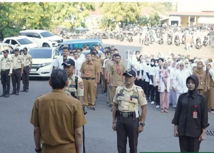 Kegiatan Rutin, RSUD Cimacan Cianjur Gelar Apel Pagi